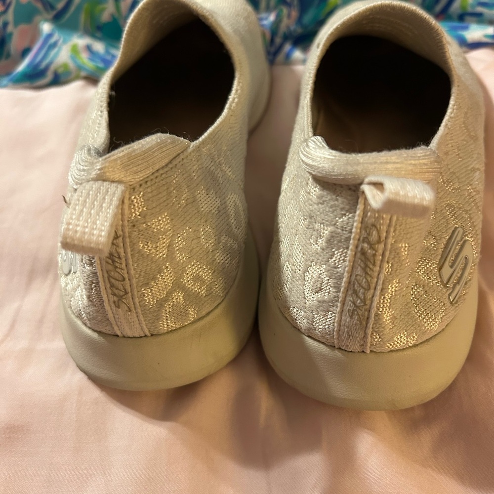 Skechers Cream Slip-On Sneakers - Picture 3 of 5